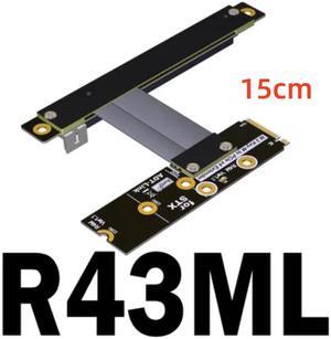 Weastlinks PCI-E 3.0 Riser Card M.2 for NGFF for NVMe to PCIe x16 Extension Cable Gen3 SATA Power Cable 32G/bps for BTC Miner