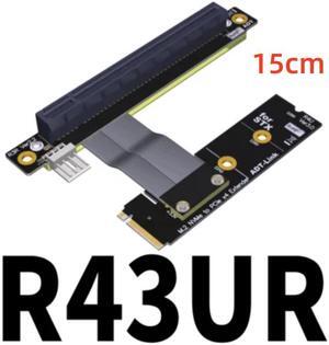 Weastlinks PCI-E 3.0 Riser Card M.2 for NGFF for NVMe to PCIe x16 Extension Cable Gen3 SATA Power Cable 32G/bps for BTC Miner
