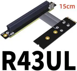 Weastlinks PCI-E 3.0 Riser Card M.2 for NGFF for NVMe to PCIe x16 Extension Cable Gen3 SATA Power Cable 32G/bps for BTC Miner