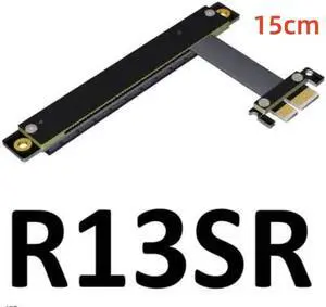 Weastlinks 1X to 16X PCIe Flexible Flat Extension FFC PCI Express 1 to 16 X Adapter Riser Card Adapter PCI-E Extender Cable PCI-E