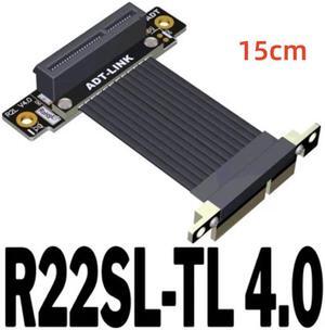 Weastlinks Riser Elbow 90 Degree PCI Express 4.0 X4 PCIe X4 Extender Adapter Jumper For Capture Card, RAID SSD, Gigabit LAN, Usb Cards