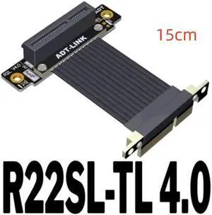 Weastlinks Riser 4.0 PCIe 4.0 X4 ADT-Link PCI Express 4.0 X4 Extension Cable Vertical 90 Degree