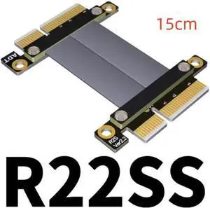 Weastlinks PCI-E 3.0 4.0 x4 Extender Cable to Female TX-RX Signal Docking PCI Express Jumper Board to Board Riser Card Connect Adapter
