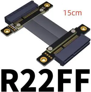 Weastlinks PCI-E 3.0 4.0 x4 Extender Cable to Female TX-RX Signal Docking PCI Express Jumper Board to Board Riser Card Connect Adapter