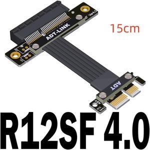 Weastlinks Riser PCIe X1 To X4 PCI Express 4.0 X1 To X4 Double 90 Degrees For PCIe X4 NVMe SSD, LAN, USB Cards,extension Vertical