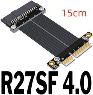 Weastlinks Riser U.2 Interface U2 To PCI-E 4.0 X4 SFF-8639 NVMe Solid State Transfer Extension Data Gen4.0 Cable 4 PCIe 4x