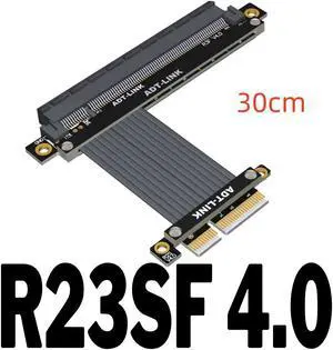 Weastlinks PCIe 4.0 x4 to x16 Riser Cable 32G/bps PCI-E 4x 16x Extender Conversion Cable PCI Express GEN4
