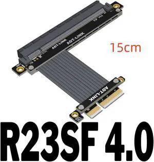 Weastlinks PCIe 4.0 x4 to x16 Riser Cable 32G/bps PCI-E 4x 16x Extender Conversion Cable PCI Express GEN4