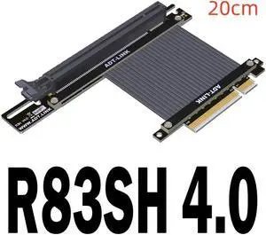Weastlinks PCIe 4.0 Riser Cable 4.0 X8 X16 PCI Express Riser Extender Riser Cable for Vertical Mount