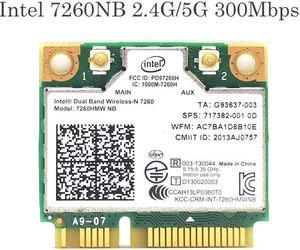 Weastlinks Intel Wireless-N 7260 7260HMW 7260NB Mini PCIE 802.11n 300M Wifi Card for HP EliteBook 820 840 850 FIT 400PO 600PO 800EO