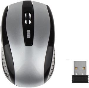 Weastlinks Gaming Wireless Mouse 6 Keys 2.4GHz Computer Mouse Mice For Gaming Office Silver