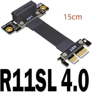 Weastlinks PCIE4.0 PCI-E X1 To X1 Turn 180 Degree Splint Vertical Extension Cables Connector 4.0 White Weastlinks PCIE4.0 PCI-E X1 To X1 Turn 180 Degree Splint Vertical Extension Cables Connector 4.0 White