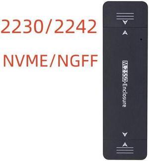 Weastlinks Dual Protocol External USB3.1 Type-A Type-C M2 SATA NVME Enclosure NGFF M.2 to USB 3.1 SSD Adapter Adaptor RTL9210B