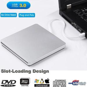 Weastlinks External DVD Drive USB/Type-C Optical Drive Slim Slot-in CD Combo DVD+/-RW Burner Player USB C Superdrive for Laptop