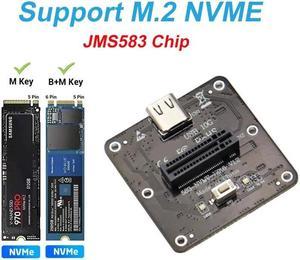 Weastlinks NVMe to USB 3.1 10Gbps Type C SSD Adapter Test Board Converter M.2 Case JMS583 Chip M Key for 2230 2242 2260 2280 2210 M2 SSD