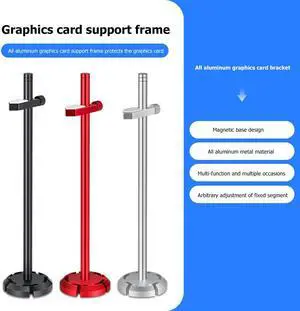 Weastlinks Aluminum Graphics Card Holder Jack Bracket Desktop PC Computer Case Video Card Water Cooling Kit Support Stand for Computer