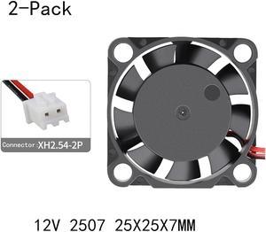 Weastlinks 2Pcs DC 12V Fan 25MM 25x25x7MM Laptop Ultrathin Brushless Axial Cooling Fan 2507 Fan