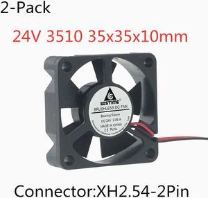 Weastlinks 2PCS DC 12V 24V Fan 3.5cm 35mm 3510 35x35x10mm Ultrathin Brushless Axial Cooling Fan 3510 Fan