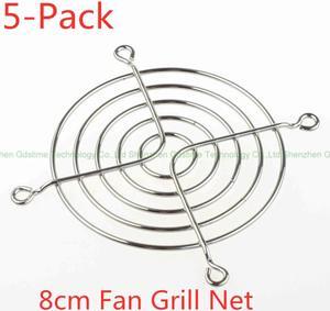 Weastlinks 2PCS DC 5V 12V 24V USB Fan 8cm 80mm 8010 80x80x10mm Ultrathin Brushless Axial Cooling Fan 8010 Fan XH2.54 2Pin USB Fan Grill Net