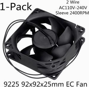 Weastlinks 1Pcs EC Axial Fan 80mm 90mm PC Dual Ball Brushless Fan Cooler AC 110V 120V 220V 230V 240V Computer Case EC Fan 8025 9225