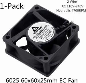 Weastlinks 1Pcs EC Axial Fan 60mm PC Dual Ball Brushless Fan Cooler AC 110V 120V 220V 230V 240V Computer Case EC Fan