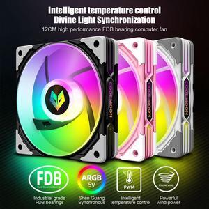 Weastlinks AS1 12cm CPU Cooling Fan 120mm RGB Ventilador Cooler Adjust Speed LED For Computer PC Case Chassis DIY Adjust Cooler Fans