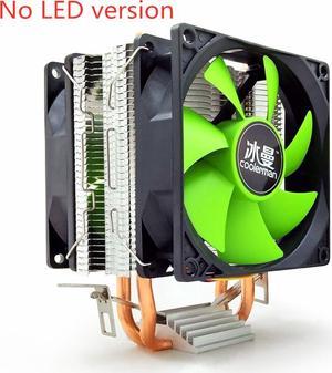 Weastlinks CPU radiator dual copper tube 9cm vertical mute AMD115X desktop computer heat pipe cooling CPU fan P2/P22