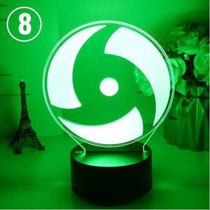 Weastlinks 16 Colors Naruto Uzumaki LED Night Light Toys Akatsuki Kakashi Hatake Kids Bedroom Nightlight Itachi Uchiha 3D Lamp Toys Gift