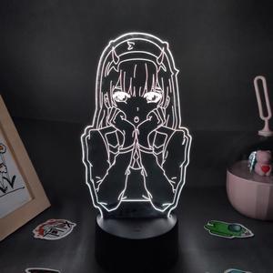 Weastlinks Anime 3D Led Light Kimetsu No Yaiba Nezuko Kamado for Bedroom Decoration Night Light Gift Manga 3D Lamp Demon Slayer Room Decor