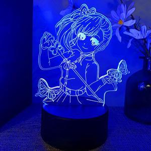 Weastlinks Demon Slayer Kimetsu No Yaiba Nezuko Rengoku Zenitsu Tanjiro 3d Led Lamp Bedroom Manga Anime Figure Night Lights Children Gift