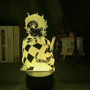 Weastlinks Anime Led Light Kimetsu No Yaiba Kokushibo for Bedroom Decoration Night Light Gift Manga 3d Lamp Demon Slayer Room Decor