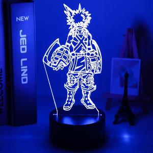 Weastlinks 3D LED Lamp Anime Chainsaw Man for Bedroom Decoration Nightlight Kids Birthday Gift Manga Chainsaw Man Led Night Light Bedside