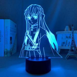 Weastlinks Acrylic Led Night Light Anime Demon Slayer Agatsuma Zenitsu Figure for Kids Child Bedroom Decor Cool Kimetsu No Yaiba Lamp Gift