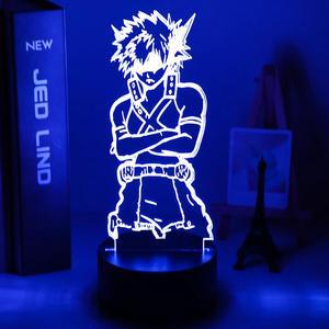 Weastlinks 3D LED Lamp Anime Chainsaw Man for Bedroom Decoration Nightlight Kids Birthday Gift Manga Chainsaw Man Led Night Light Bedside