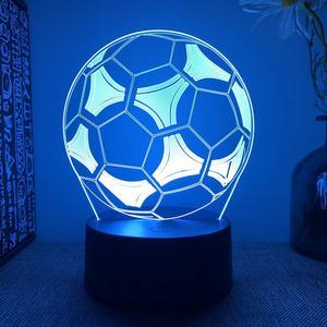 Weastlinks 2022 Football 3d Led Night Lights For Bedroom Manga Desk Lava Lamp Childrens Room Decor Kids Birthday Gift