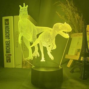 Weastlinks Jurassic World Dinosaure 3d Led Lamp For Bedroom Night Lights Figure Avatar Room Decor Children's Birthday Gift