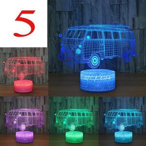 Weastlinks Car Acrylic 3D Hologram Lamp 7 Color Change Night Light Baby Touch Switch Colored lights LED USB Desk lamp Atmosphere lamp