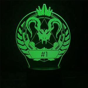 Weastlinks 16 Colors Changing Gaming Night Light For Xbox 3D Acrylic LED Touch Table Lamp Atmosphere Room Decor Illusion Lamp For Kids Gift