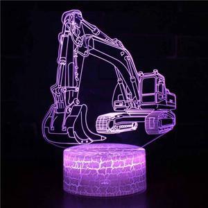 Weastlinks 3D Night Light Cool Truck Lorry Tractor Vehicle Engine Head LED Atmosphere Night Lamp for Kids Decorative Lamp Children Gifts