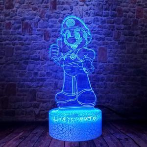 Weastlinks Hot Game Anime M Night Light 3D Illusion Lamp LED Remote Control Light for Bedroom Decor Atmosphere Bedside Night Kids Gift