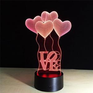 Weastlinks 7 Color Change Rose Acrylic 3D Light LED Living Table Lamp Micro USB Mood Light For Bedroom Bedside Lover Valentines Wife Gift