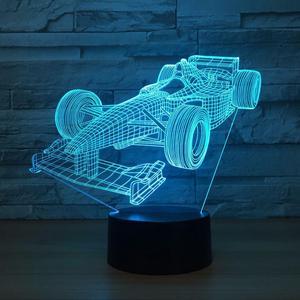 Weastlinks Multi Colors 3D Car Night Lamp Acrylic Panel Car Shape LED Light with 7 Colors Change Touch or Remote Control