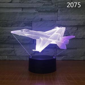 Weastlinks Airplane Model USB 3D LED Night Light Illusion Lampara Aeroplane Kids Gift Bedside Sleeping Light