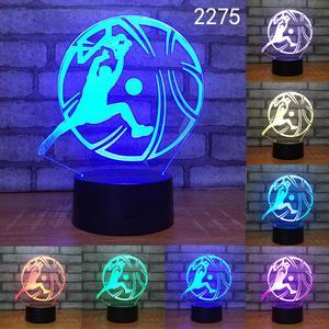 Weastlinks Football Basketball Volleyball 7 Colors Change Bedroom Sleep Lighting Table Lamp Led Nightlight Usb Home Decor Sports Fans Gifts