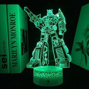 Weastlinks Anime Robot Series Figure LED Night Light for Child Bedroom Becoration Birthday Gift Lamp Manga Robot Acrylic Table Light