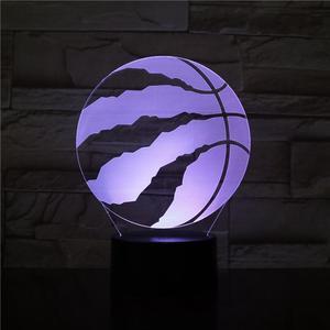 Weastlinks Baseball Basketball Ice Hockey 3D LED Night Light for Club Home Office Room Decor Light Gift for Kid Child Colorful Desk Lamp