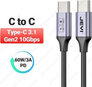 Weastlinks USB A to Type C Cable 60W Fast Charging 10Gbps Data Cord USB Charger for Samsung Xiaomi HTC Redmi Huawei Mobile Phone USB-C