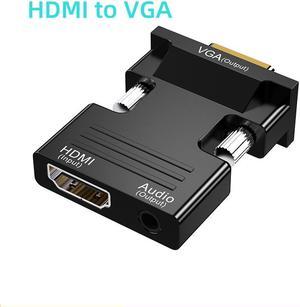 Weastlinks HD 1080P VGA to HDMI-compatible Converter Adapter With Audio For PC Laptop to HDTV Projector HDMI-compatible to VGA Adapter