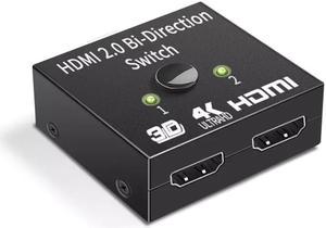 Weastlinks Bi-Direction Switch 8K 60Hz HDMI Splitter 1x2 HDMI Switch 1 in 2 out Video Distributor Splitter HD 1080P Dual Display for Laptop