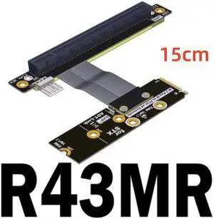 Weastlinks PCI-E 3.0 Riser Card M.2 for NGFF for NVMe to PCIe x16 Extension Cable Gen3 SATA Power Cable 32G/bps for BTC Miner